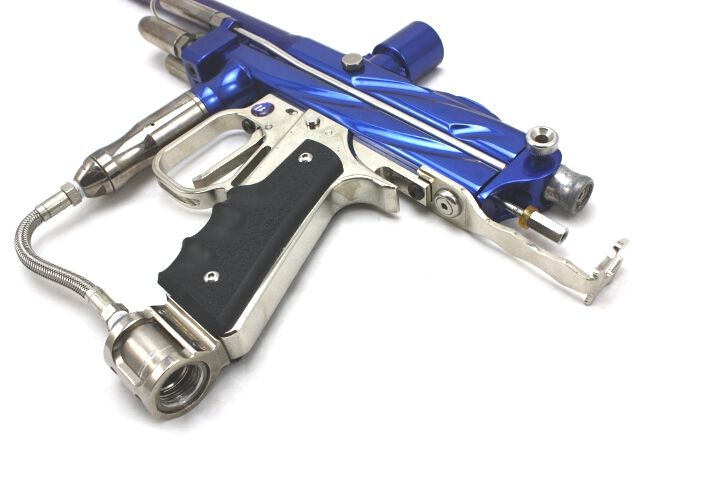 PAINTBALL WGP 2004 PROSTOCK AUTOCOCKER GLOSS BLUE / CHROME PARTS 