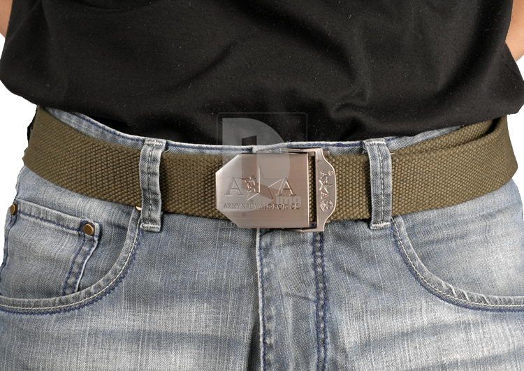 Alloy Buckle & Canvas Adjustable Army Nauyair 45 Mens/ Womens 