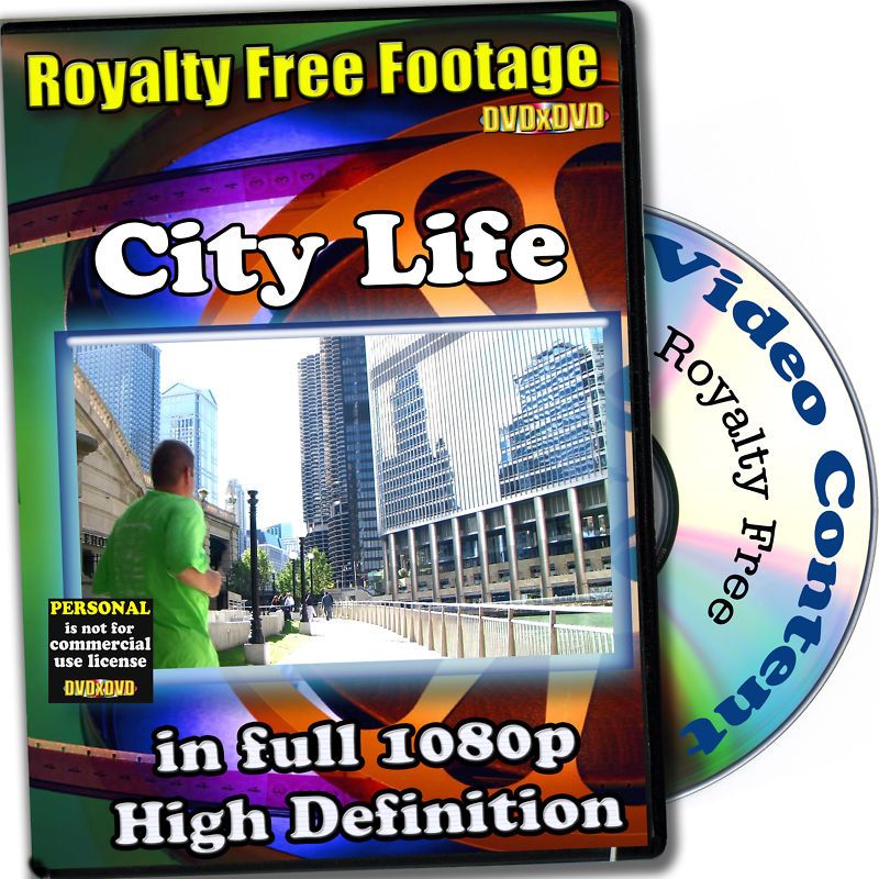 City Life HD Royalty Free Video Stock Footage, Personal  