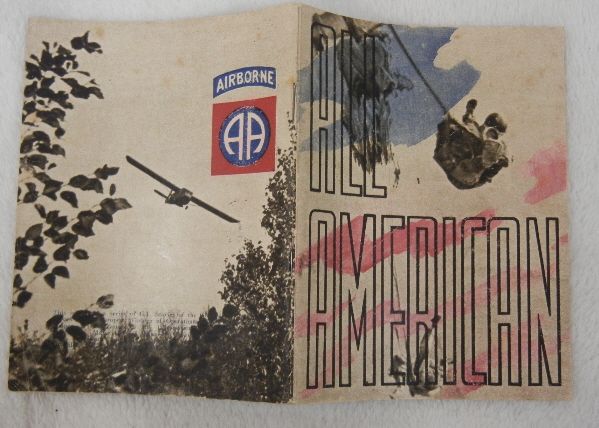   1945 ETO PARIS PRINTED 82nd AIRBORNE DIVISION WW2 UNIT HISTORY BOOKLET