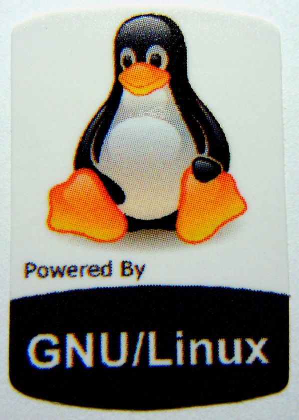 Powered by GNU / Linux Sticker 19 x 28mm [411]  