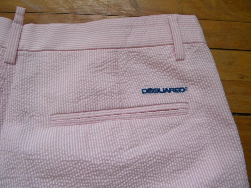 DSQUARED² AMAZING RARE PINK STRIPED CASUAL DRESS CLASSIC SHORTS 46 30 