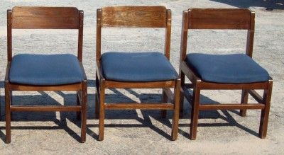 Solid Wood Chairs w/ Padded Seat  