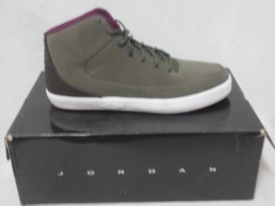 NIB AUTHENTIC NIKE JORDAN V.9 GROWN MID IN KHAKI/MULBERRY MENS SHOE SZ 