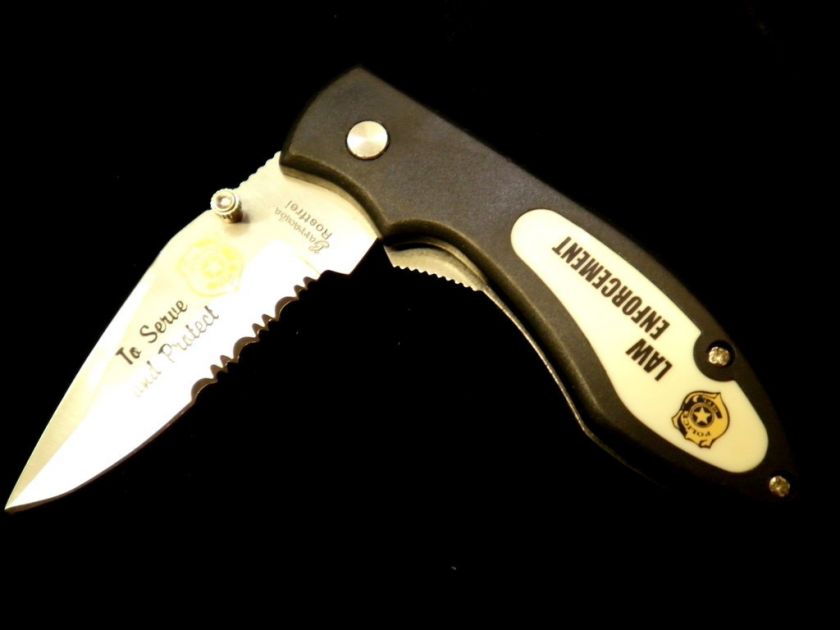 Police/Law Enforcement Barracuda Folding Pocket Knife By 