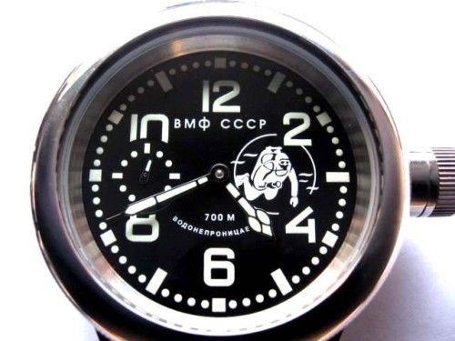 RUSSISCHER SOWJETISCHER MILITAERISCHEN MARINE TAUCHERUHR 700 Meter NEU 