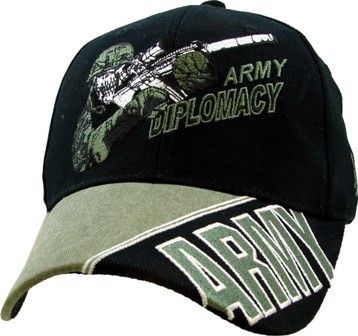 ARMY DIPLOMACY MILITARY US ARMY EMBROIDERED BALLCAP CAP HAT  