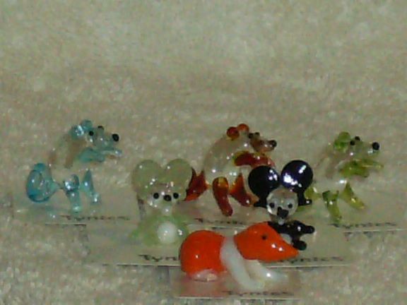 HANDBLOWN GLASS FIGURINE COLLECTIBLE HAMSTER MOUSE  