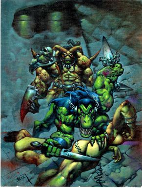 SIMON BISLEY   MELTING POT #1 COVER ORIG ART 1993 TYLER  