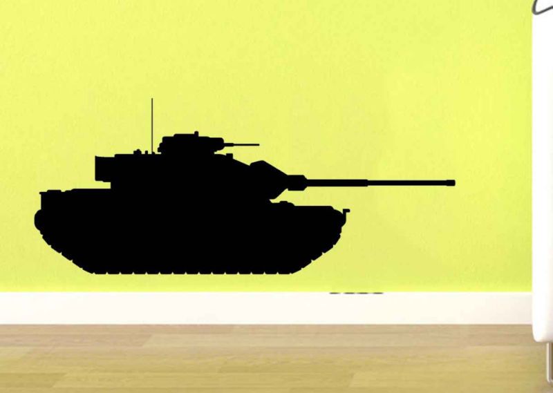 Army Military Tank Kid Room Vinyl Wall Decal Sticker  