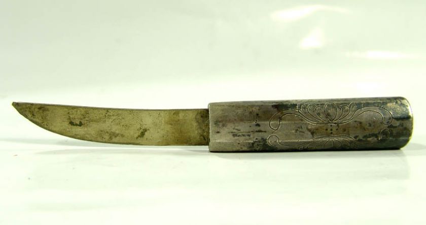 1830 JOSEON KOREA STERLING SILVER WOMEN KNIFE EUNJANGDO  