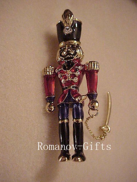 Russian Christmas Tchaikovsy NUTCRACKER Pin & Sword #4  