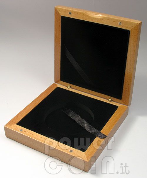 COFANETTO Scatola Legno Moneta Medaglia Wooden Case Box Etui Coin 