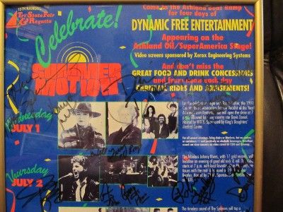 03 Summer Motion SIGNED Poster Johnny Rivers The Spinners Billy Ray 