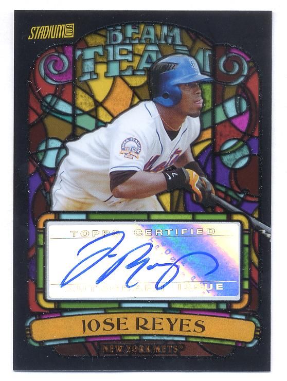 2008 Stadium Club Beam Team Jose Reyes Auto Autograph  