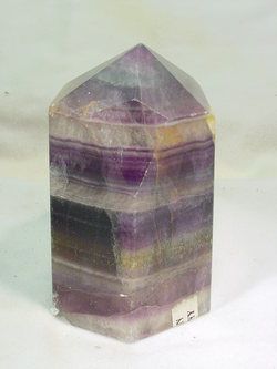 BUTW Rainbow Flourite crystal lapidary tower 0641B  