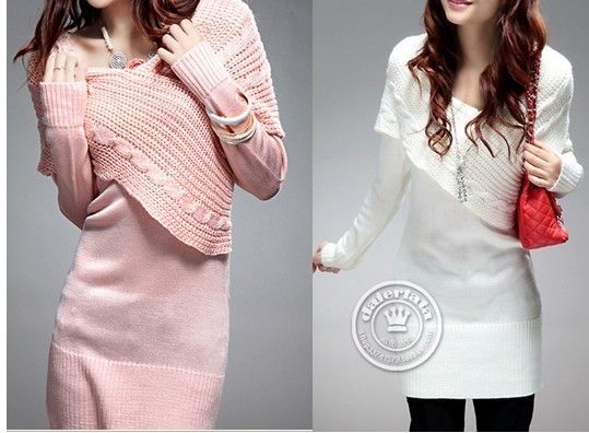 New Ladys Elegant Long Knitwear Shirt One Size AW12  