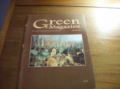 Green Magazine for John Deere Enthusiasts January 2003  