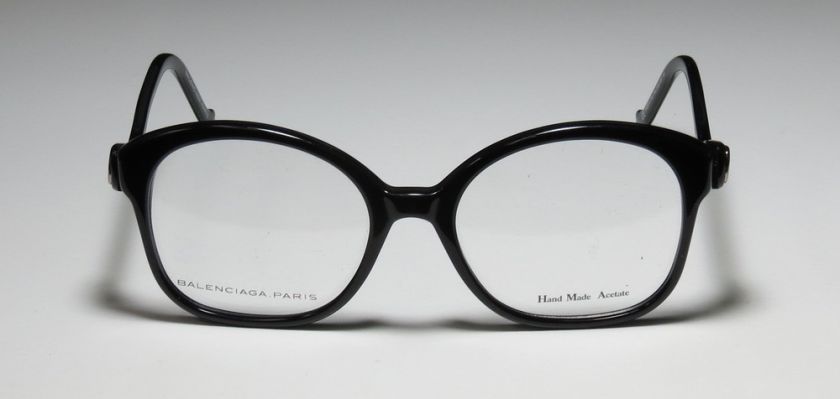 NEW BALENCIAGA 0053 51 18 140 BLACK/SILVER OVERSIZED EYEGLASS/GLASSES 