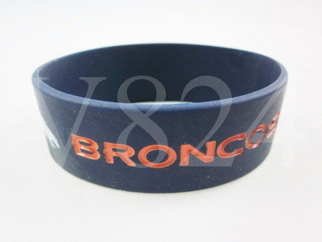 NFL Denver Broncos Wristbands Bulk Bandz Bracelet  