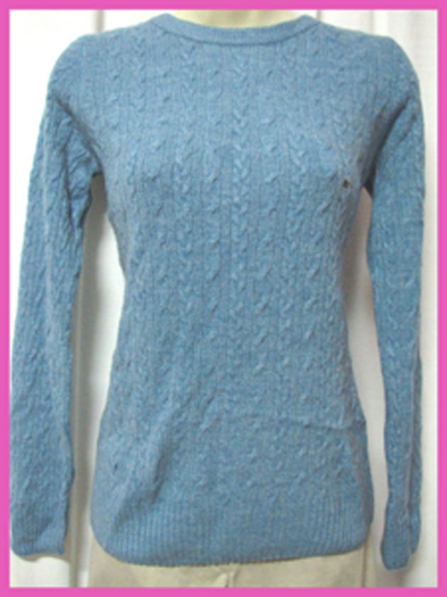New GH BASS & Co. Womens Blue Top Sweater Sz XS  