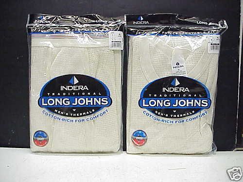 Mens CottonRich Long Johns Thermal Underwear Set XL  