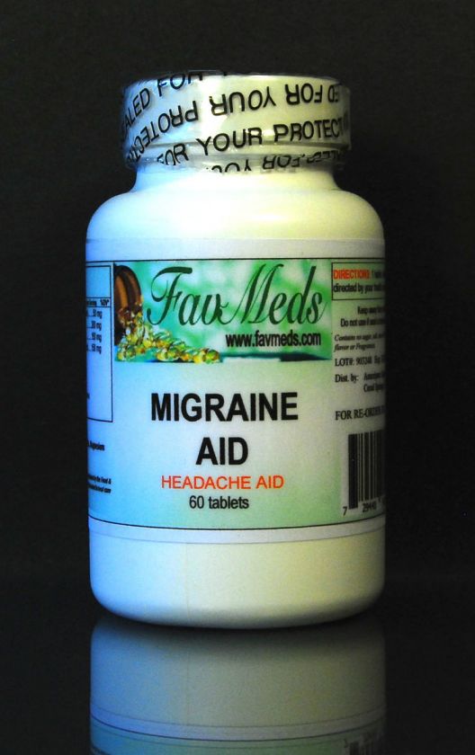 Migraine Aid High Quality FeverFew Leaf, Made in USA  60 capsules 