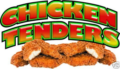 Chicken Tenders Concession Decals Menu Decal 12  