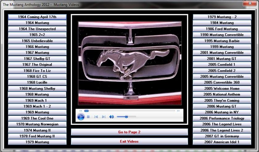 Ford Mustang Anthology 2012 DVD ROM 1500+ photos videos  