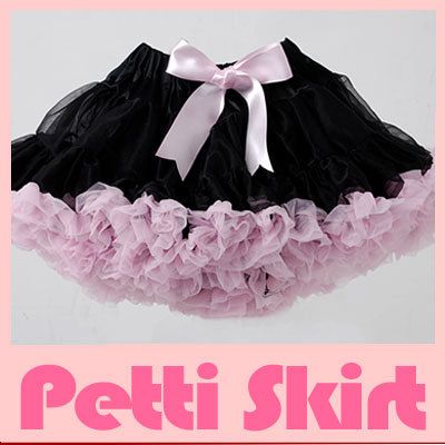 Custom Boutique PettiSkirt TuTu BLACK PINK X MAS Girls  