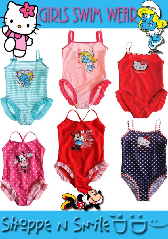 Smurfette Minnie Swimwear Suit Swim Costume 3 4 5 6 7 8 9 10 on PopScreen