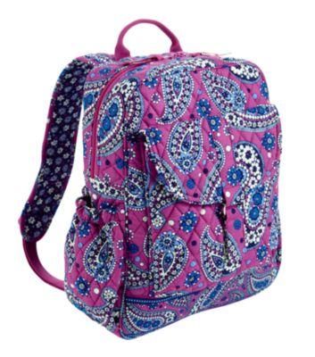   BOOKBAG BAROQUE VERY BERRY PAISLEY BOYSENBERRY BACKPACK NWT   