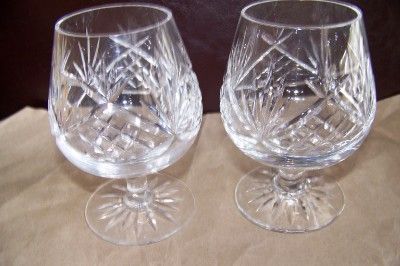 Pair of Edinburgh Crystal Brandy Snifters, 4.5H, CHESHIRE, Scotland 