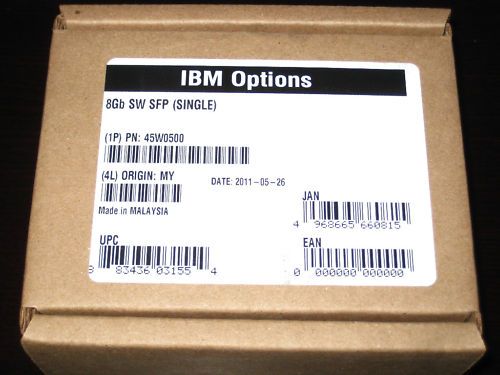 45W0500 IBM 8GB Fibre Channel SFP Brocade 57 1000012 01 883436031554 