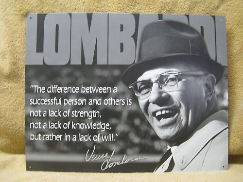 Lombardi Successful People Tin Metal Sign Decor  