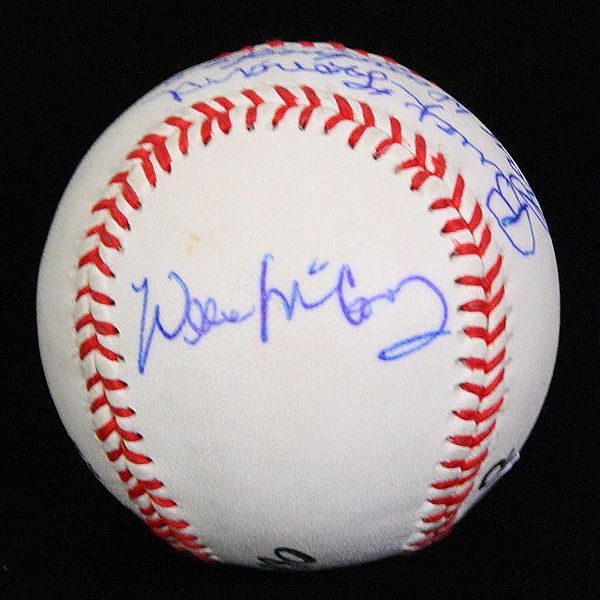   SIGNED BASEBALL BALL PSA/DNA WILLIE McCOVEY, BUCK ONEAL ++  