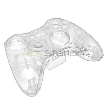 Crystal Shell Case Accessory Bundles For Xbox 360 Controller  