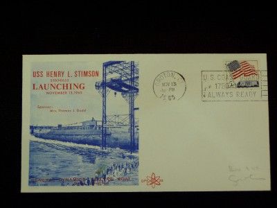 NAVAL COVER LAUNCHING USS HENRY L STIMSON (SSBN 655)(S146)  