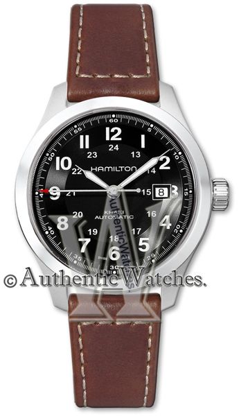 AUTHENTIC NEW HAMILTON KHAKI FIELD AUTOMATIC MENS BLACK DIAL WATCH 