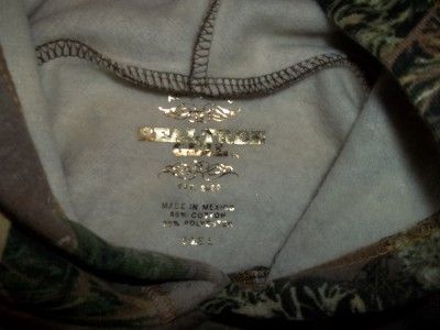 Women Cabelas Realtree Girl Camo Hoodie Sweatshirt Size Large New With 