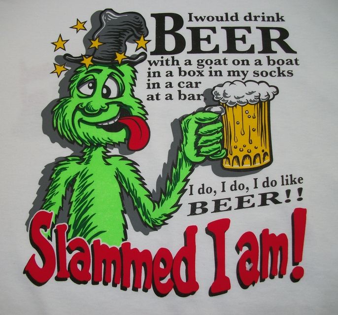 Funny Tshirt Slammed I Am Beer Drink Drunk Alcohol Party  