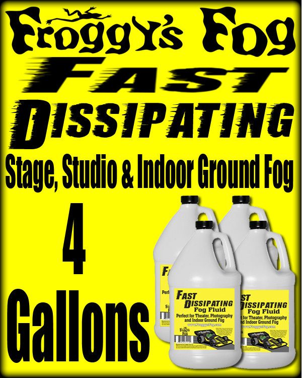 FAST DISSIPATING INDOOR GROUND FOG JUICE MACHINE FLUID  