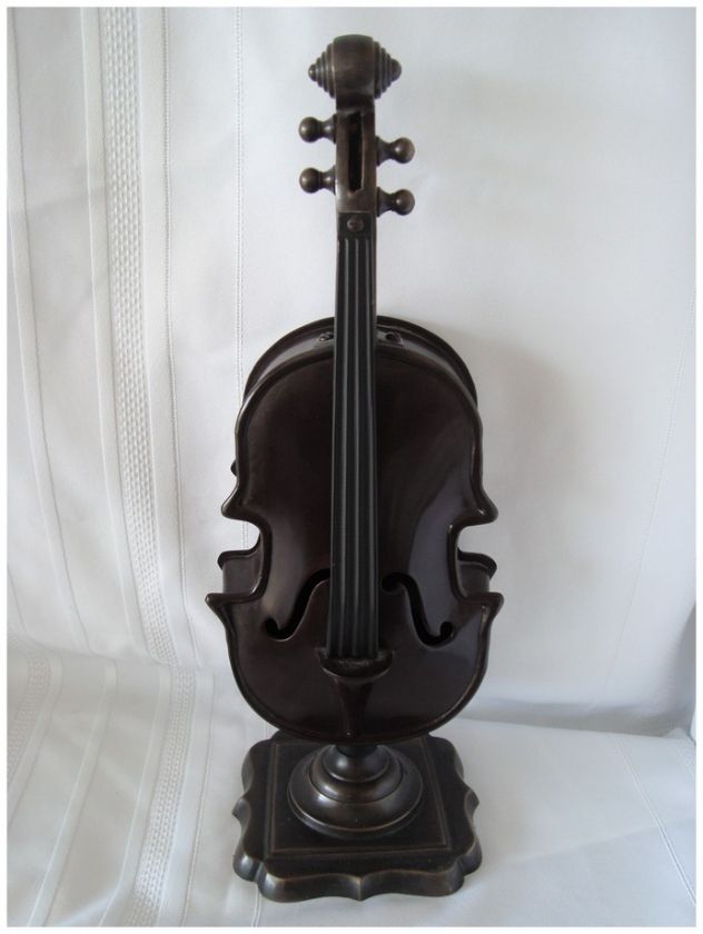 HEAVY BRASS OR BRONZE VIOLIN   CASTILIAN IMPORTS  