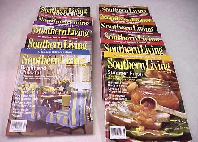 SOUTHERN LIVING Magazines Back Issues 2003 Jan Nov.  