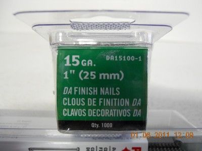 PORTER CABLE DA15100 1 1 15 GA FINISH NAILS 3000 NAILS  