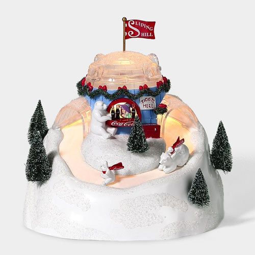 DEPARTMENT 56 COCA COLA SLIDING HILL COLLECTIBLE FIGURINE 56.56851 