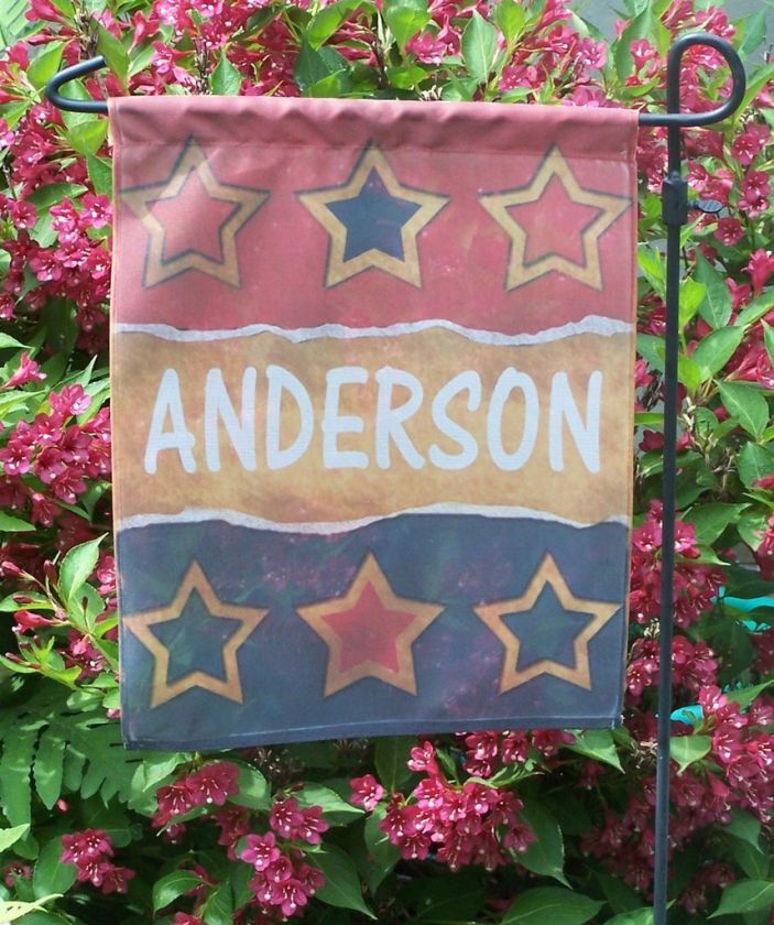 Personalized Country Theme Family Name Garden Flag  