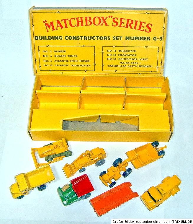 Matchbox G 3 Building Constructors Set 1961  