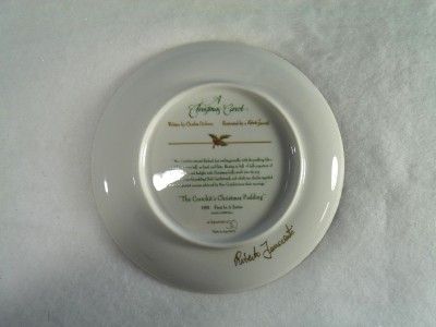 Dept 56 A Christmas Carol Plate 1991 1st Edition Signed  