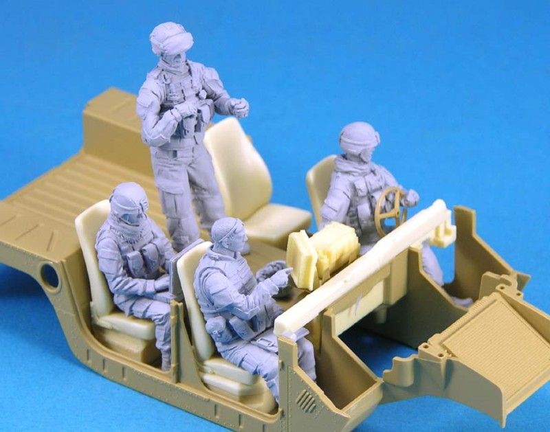 Legend 1/35 US Modern Vehicle Crew set 4figres #LF0129  